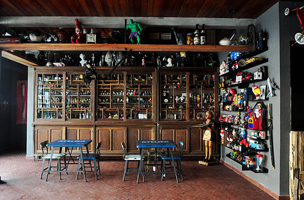 Decoração com brinquedos de época