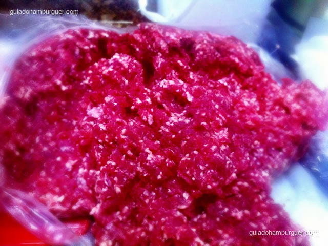 Carne moída já com o blend final