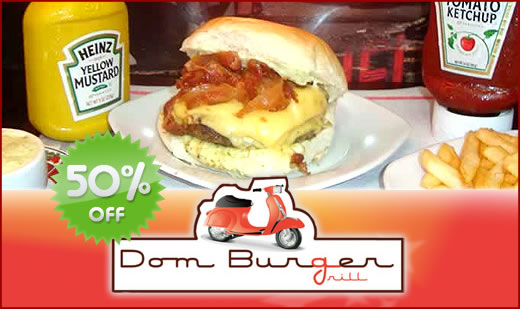 Cupom de desconto para o Dom Burger Grill