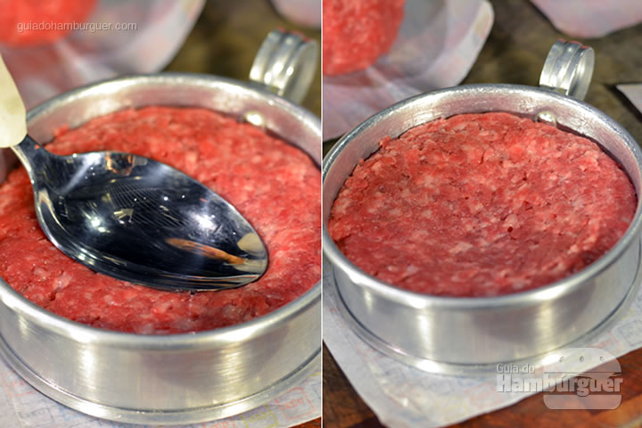 Moldando o hambúrguer - Receita hamburguer perfeito caseiro e profissional