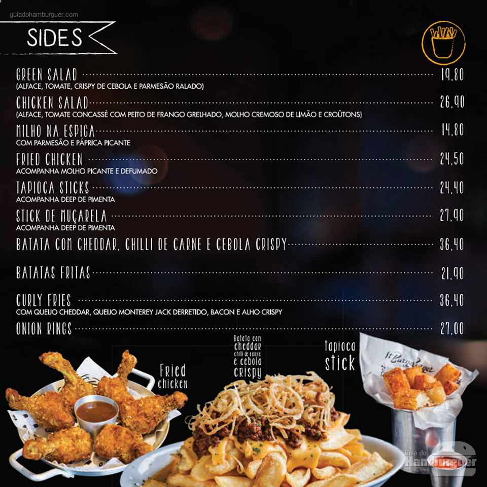 Cardápio  - It Burger Tatuapé