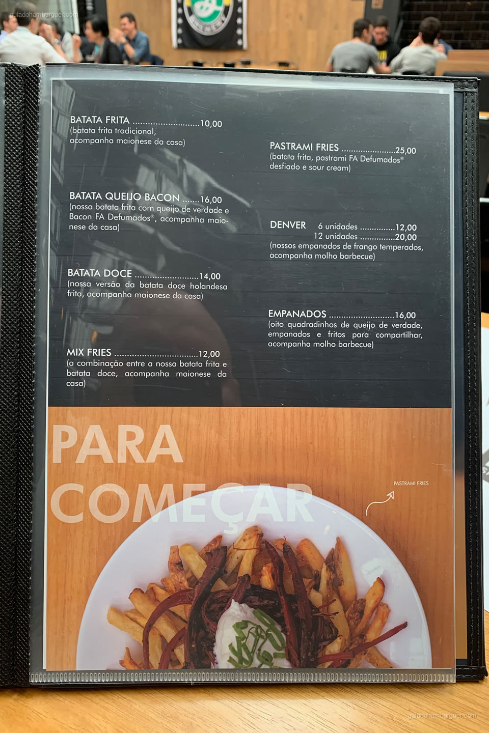 Cardápio - Burger Shop - Vila Olímpia - São Paulo