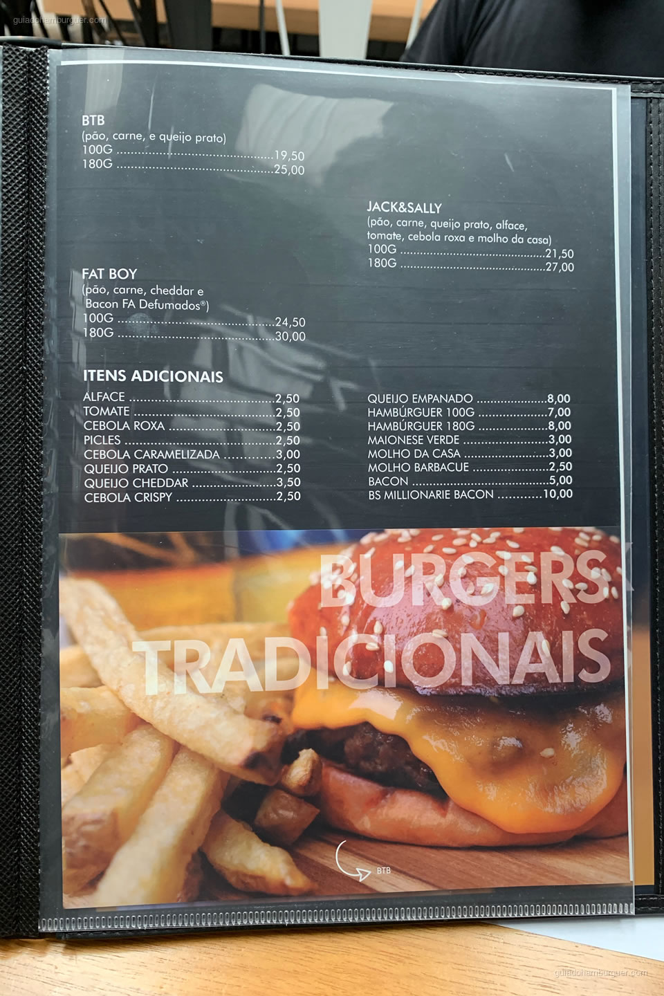 Cardápio - Burger Shop - Vila Olímpia - São Paulo